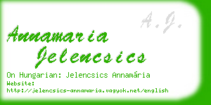annamaria jelencsics business card
